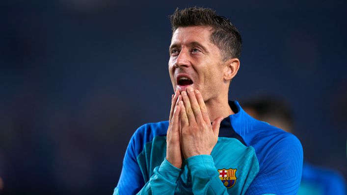 Robert Lewandowski failed to prevent Barcelona's slide into the Europa League