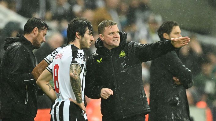 Sandro Tonali had a 25-minute cameo in Newcastle's 1-0 defeat to Borussia Dortmund