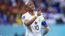 Andre Ayew celebrated becoming Ghana's record cap holder with a goal against Portugal but now wants three points
