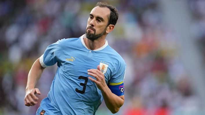 Diego Godin has played a key part in Uruguay's defence and will be looking for a record clean sheet against Portgual