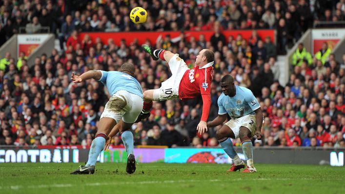 Wayne Rooney scored one of the best Premier League goals against rivals Manchester City
