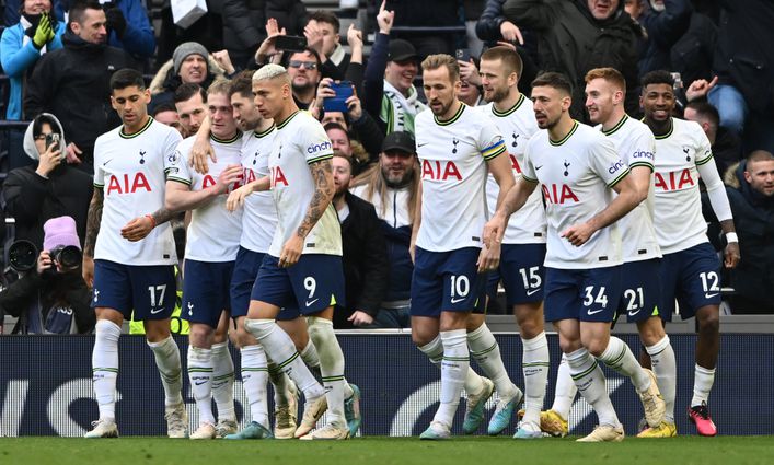 The entire Tottenham squad were delighted to see Oliver Skipp score his first goal for the club