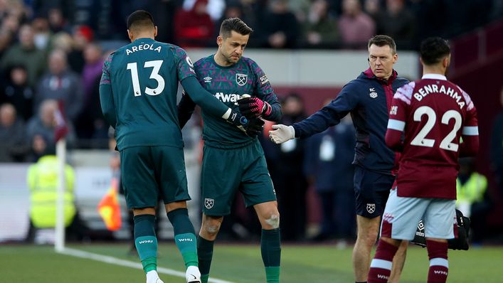 Lukasz Fabianski is set to be replaced by Alphonse Areola in the West Ham goal in the coming weeks