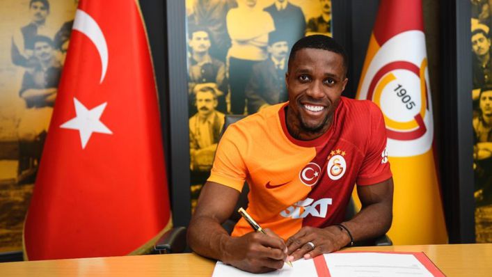 Wilfried Zaha signed a three-year deal with Galatasaray (Credit: @Galatasaray)