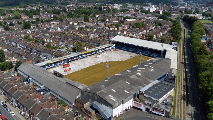 Kenilworth Road is currently being brought up to Premier League standards