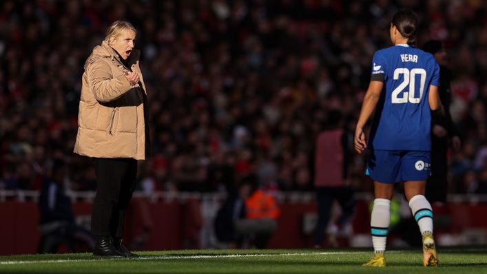 Chelsea manager Emma Hayes has got the best out of Sam Kerr