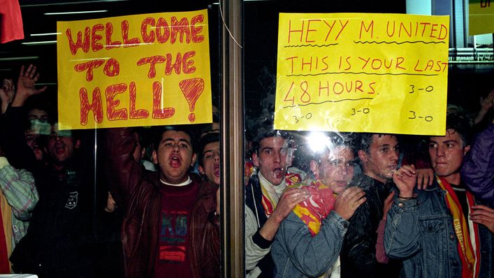Galatasaray fans famously welcomed Manchester United to hell in 1993