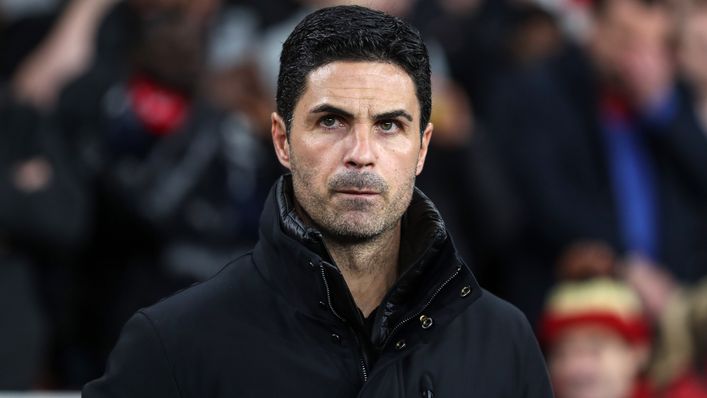 Mikel Arteta is managing in the Champions League for the first time this season