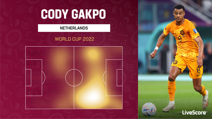 Cody Gakpo liked to drift out wide at the World Cup