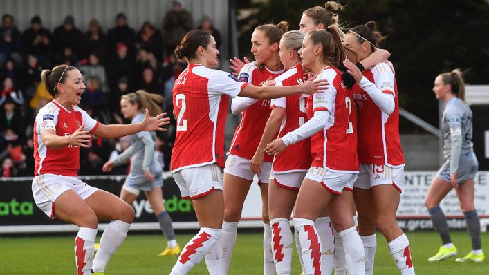 Arsenal are three points off the lead in the WSL table