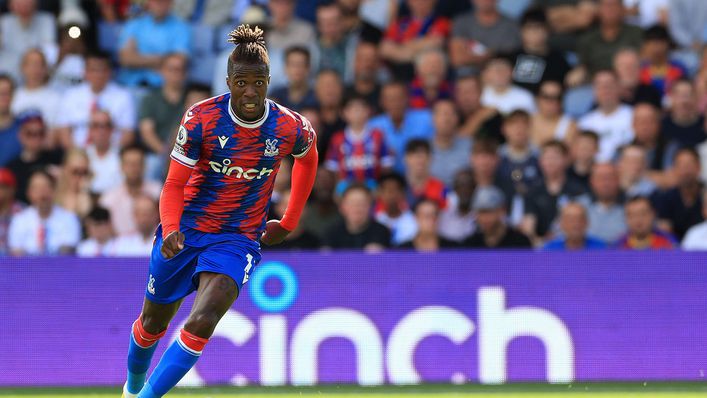 Wilfried Zaha is touch and go for Crystal Palace's clash with Brentford