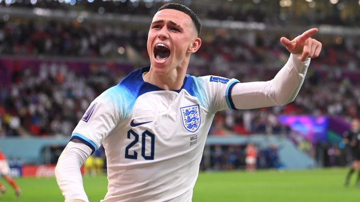 Phil Foden netted England's second in their 3-0 victory over Wales