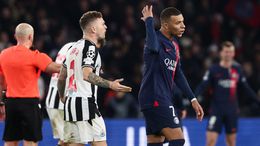 Kieran Trippier was not impressed to see Kylian Mbappe nick a point for PSG