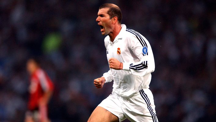 Zinedine Zidane won the Champions League with Real Madrid in 2002