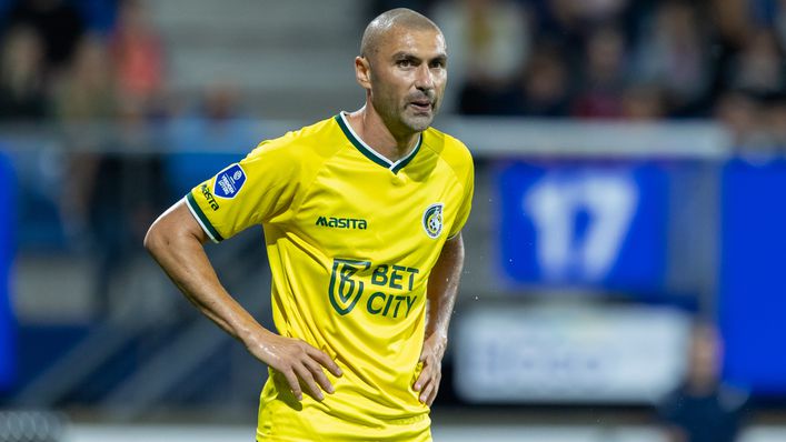 Turkish international Burak Yilmaz leads the line for Fortuna Sittard