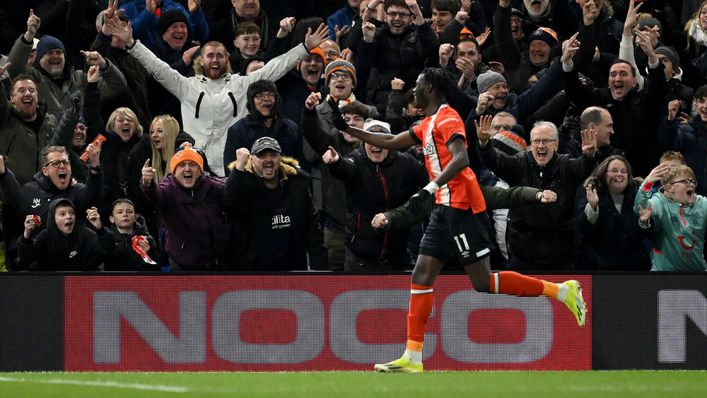 Elijah Adebayo now has eight Premier League goals for Luton this season