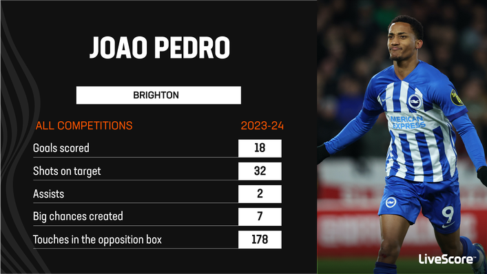 Joao Pedro has starred for Brighton this season