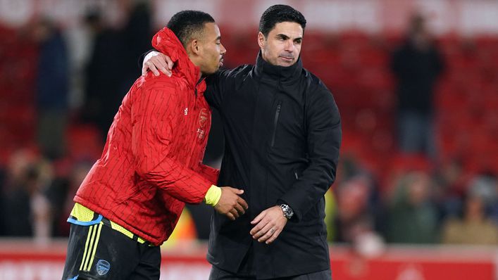 Gabriel Jesus came in for special praise from Arsenal boss Mikel Arteta
