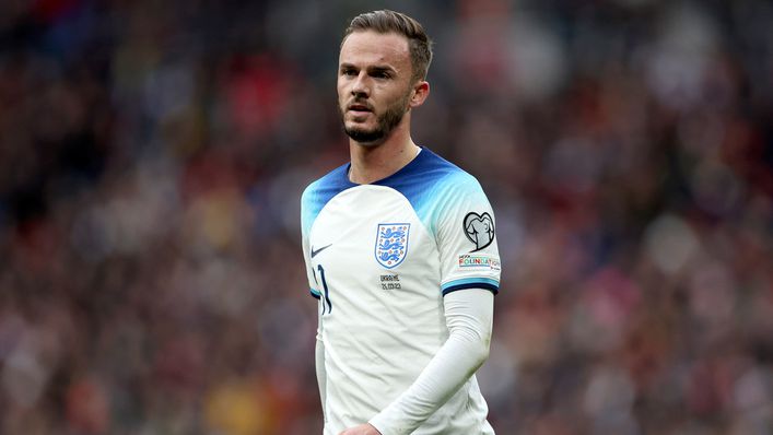 James Maddison earned his first start for England during the international break