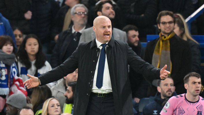 Sean Dyche is looking to steer Everton to safety in the Premier League