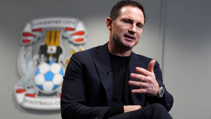 Frank Lampard is looking to lead Coventry into the Championship play-offs