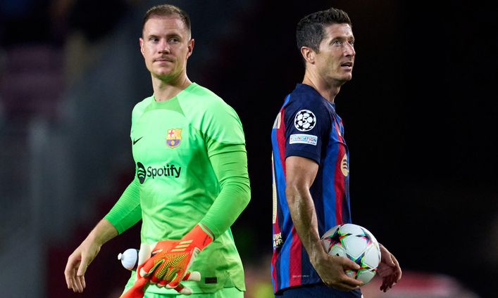 Robert Lewandowski and Marc-Andre ter Stegen have starred for Barcelona in 2022-23