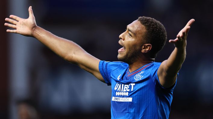 Cyriel Dessers created both goals for Rangers in the first leg