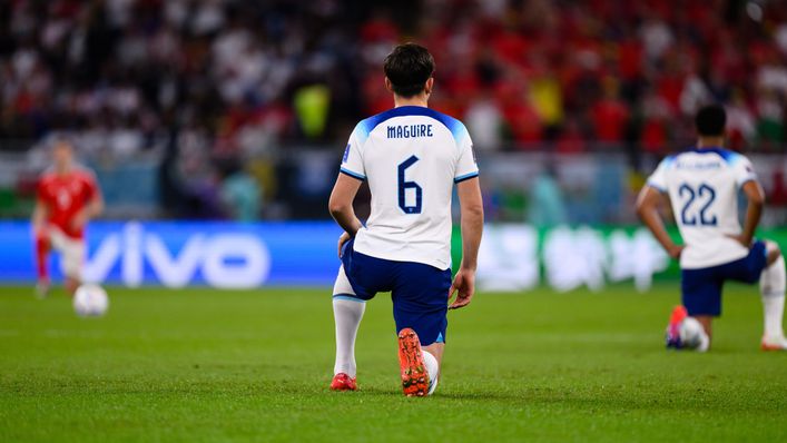 England have continued to take the knee at the World Cup in Qatar