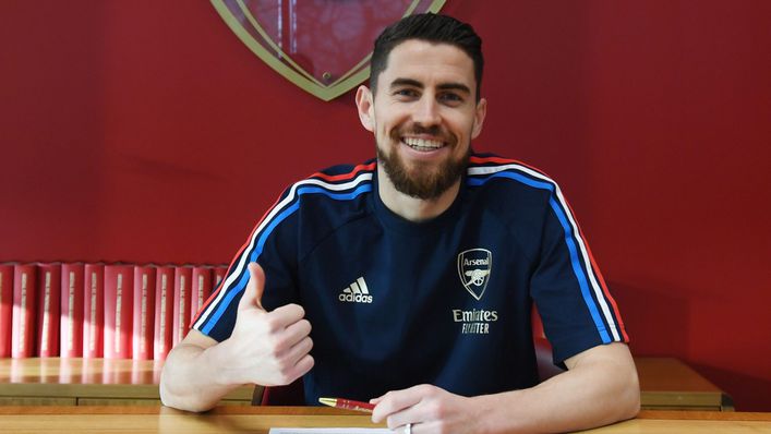 Jorginho has moved across London to join Arsenal from Chelsea