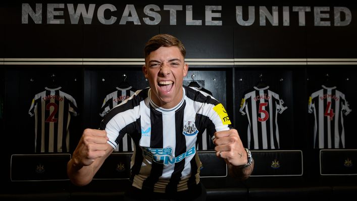 Harrison Ashby has traded West Ham for Newcastle