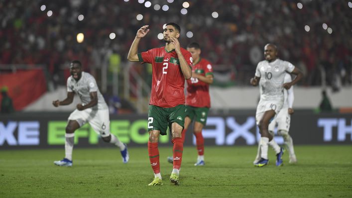 Morocco missed the opportunity to equalise through Achraf Hakimi