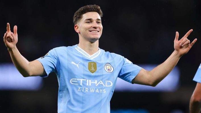 Julian Alvarez scored twice in Manchester City's win