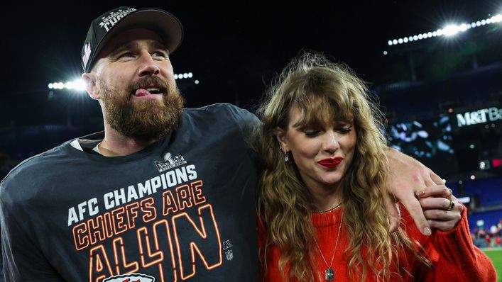 Travis Kelce has been seen with Taylor Swift at Kansas City Chiefs' games this season