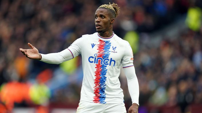 Wilfried Zaha has a strong scoring record in games against Leicester
