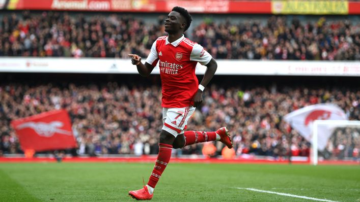 Bukayo Saka will be pivotal to Arsenal's hopes of Premier League glory