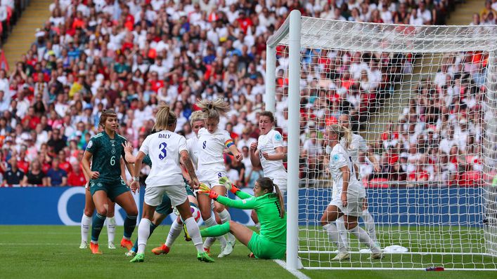 The Lionesses had a scare during a first-half goalmouth scramble but managed to keep the ball out