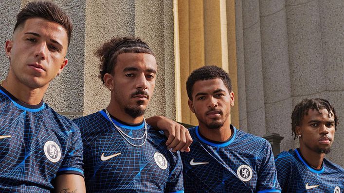 Chelsea's 2023-24 away kit takes inspiration from the 90s (Credit: Chelsea)