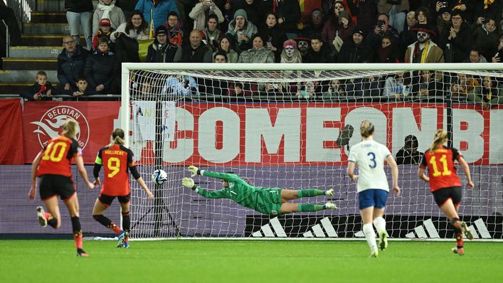 Mary Earps was unable to keep out Belgium's winning goal
