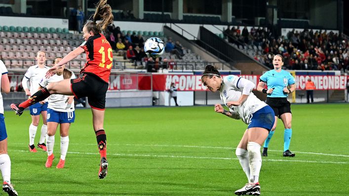 Lucy Bronze scored England's first goal of the night